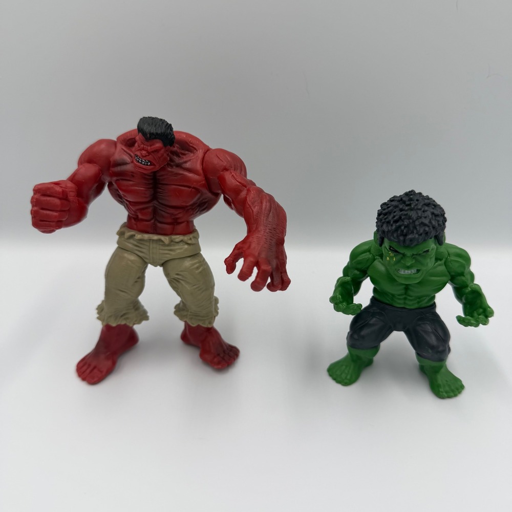 Marvel Hulk Figure Lot Endgame Hulk & Red Hulk Ross Figures